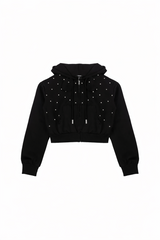 Cropped Embellished Hoodie | Forever 21 Women