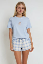 Deer Graphic Tee & Plaid Shorts Pajama Set | Forever 21 Women