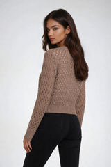 Open-Knit Crochet Sweater | Forever 21 Women
