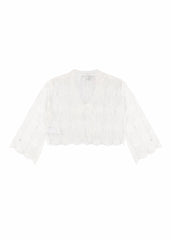 Open-Front Pointelle Bow Cardigan | Forever 21 Women