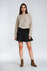 Tiered Ruffle Lace-Trim Mini Skirt | Forever 21 Women