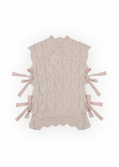 Sleeveless Side-Tie Crochet Knit Top | Forever 21 Women