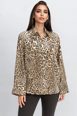 Satin Leopard Print Shirt | Forever 21 Women