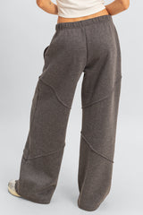 Exposed-Seam Wide-Leg Joggers | Forever 21 Women