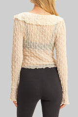 Textured Ruffled Lace Top | Forever 21 Women
