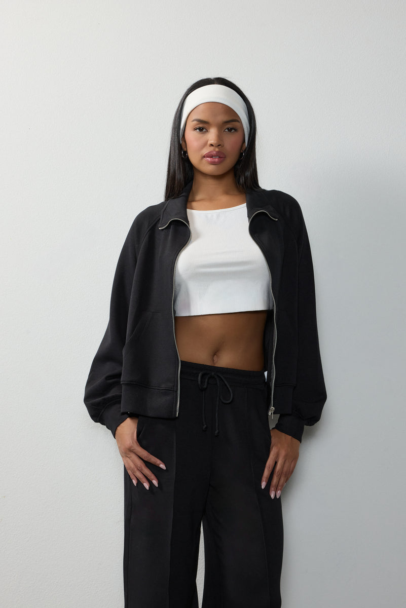 Scuba Zip-Front Jacket | Forever 21 Women