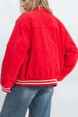 Corduroy Varsity Jacket | Forever 21 Women