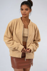 Boucle Zip-Front Bomber Jacket | Forever 21 Women