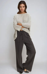 Straight-Leg Scuba Pintucked Sweatpants | Forever 21 Women