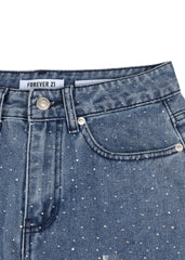 Wide-Leg Rhinestone Jeans | Forever 21 Women