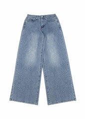 Wide-Leg Rhinestone Jeans | Forever 21 Women