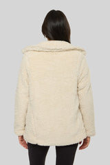 Double-Breasted Faux Shearling Coat | Forever 21 Women