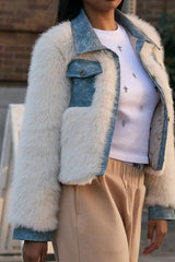 Faux Fur & Denim Jacket | Forever 21 Women