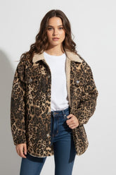 Leopard Print Faux Shearling Shacket | Forever 21 Women
