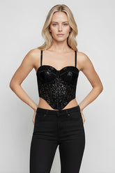 Sequin Bustier Sleeveless Top | Forever 21 Women