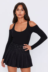 Pleated Denim Mini Skirt | Forever 21 Women