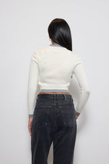 Contrast-Trim Cropped Cardigan Sweater | Forever 21 Women