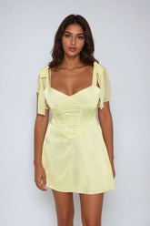 Satin Bow-Strap Corset Mini Dress | Forever 21 Women
