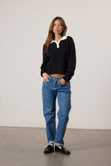 Contrast Henley Cable Knit Sweater | Forever 21 Women