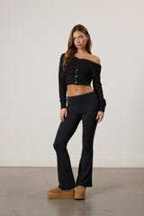 Flawless Foldover Flare Leggings | Forever 21 Women