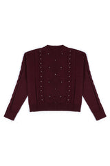 Embellished Cable-Knit Cropped Sweater | Forever 21 Women