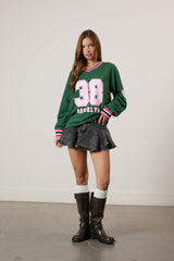 Brooklyn Long Sleeve Graphic Jersey | Forever 21 Women