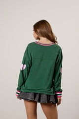 Brooklyn Long Sleeve Graphic Jersey | Forever 21 Women