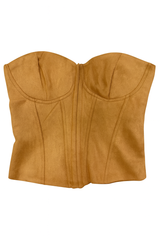 Faux Suede Strapless Bustier Top | Forever 21 Women