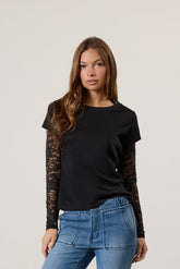 Lace-Sleeve Layered Top | Forever 21 Women