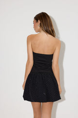Strapless Ponte Knit Bubble Hem Dress | Forever 21 Women