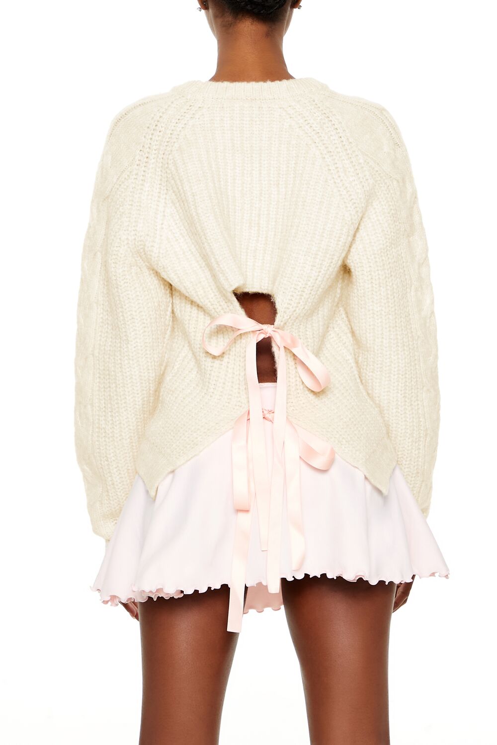 Tie-Back Bow Sweater | Forever 21 Women