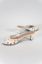 Floral Embellished Heeled Mules | Forever 21 Women