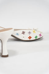 Floral Embellished Heeled Mules | Forever 21 Women