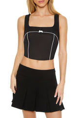 Bow Poplin Crop Top | Forever 21 Women