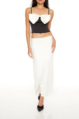 Contrast Bow Cropped Cami | Forever 21 Women