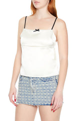 Satin Tie-Back Bow Cami | Forever 21 Women
