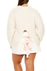 Plus Size Tie-Back Bow Sweater | Forever 21 Women