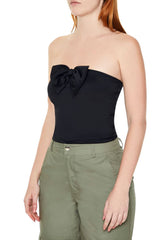 Scuba Knit Bow Tube Top | Forever 21 Women