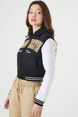 Brooklyn Zip-Up Bomber Jacket | Forever 21 Women