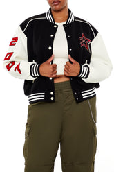 Plus Size Star Girl Varsity Jacket | Forever 21 Women