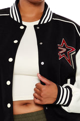 Plus Size Star Girl Varsity Jacket | Forever 21 Women