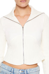 Cropped Zip-Up Sweater | Forever 21 Women