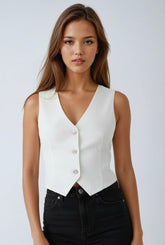 Stretch Denim Vest | Forever 21 Women