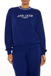 Fleece Varsity-Striped Pullover | Forever 21 Women