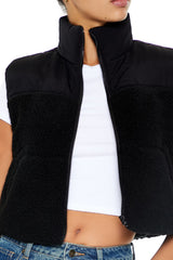 Cropped Faux Shearling Vest | Forever 21 Women