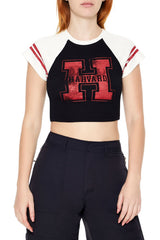 Raglan Harvard Graphic Baby Tee | Forever 21 Women