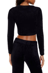 Fuzzy Knit Cropped Sweater | Forever 21 Women