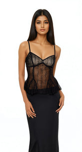 Sheer Mesh Flounce Cami | Forever 21 Women