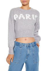 Paris Graphic Cropped Sweater | Forever 21 Women