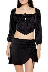 Satin Corset Crop Top | Forever 21 Women